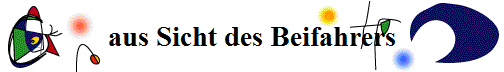 aus Sicht des Beifahrers