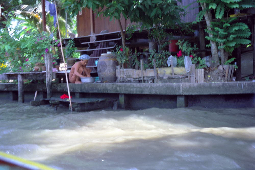 Markt am Fluss