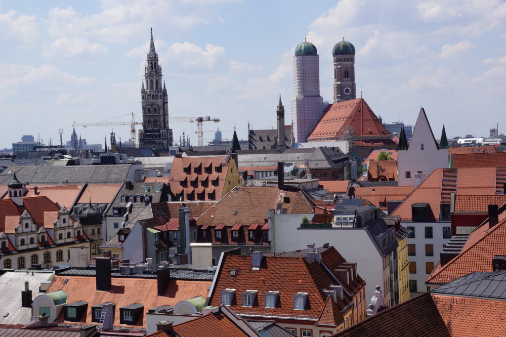 Blick �ber die D�cher von M�nchen